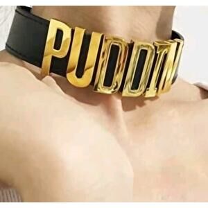 Pu Leather Choker Necklace Har Quinn Cosplay Custume Accessiores, Puddin Choker